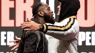 Wilder and Fury fight on Saturday night, or Sunday morning UAE time. EPA