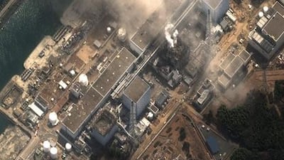 The Fukushima nuclear plant seen after the devastating quake that struck Japan.