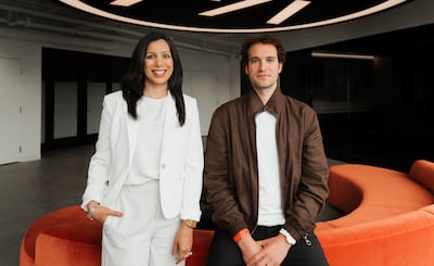 Whoop's chief medical officer Dr Ami Bhatt, left, and chief executive officer Will Ahmed. Photo: Whoop