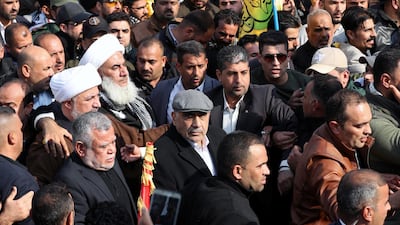 Iraqi Prime Minister Adel Abdul Mahdi attends the funeral of the Iranian Major-General Qassem Suleimani, head of the elite Quds Force of the Revolutionary Guards, and the Iraqi militia commander Abu Mahdi al-Muhandis, who were killed in an air strike at Baghdad airport, in Baghdad. Reuters