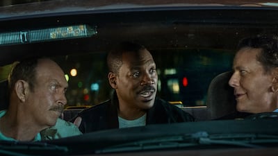 Eddie Murphy reunites with John Ashton and Judge Reinhold in the fourth Beverly Hills Cop film. Photo: Netflix