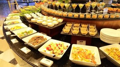 The buffet selection at Le Grand Brunch, Sofitel Dubai Jumeirah Beach. Photo by Sanna Kontinen