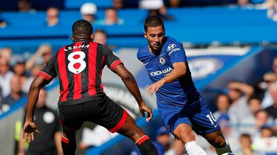 Left midfield: Eden Hazard (Chelsea) – Led Bournemouth a merry dance and got his deserved reward with the late goal in Chelsea’s fourth consecutive victory. AP Photo