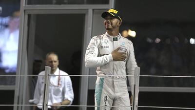 Lewis Hamilton won the season-ending Abu Dhabi Grand Prix but relinquished his world title to Mercedes-Gp teammate Nico Rosberg. Kamran Jebreili / AP Photo