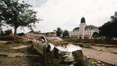 Two officials are under investigation for being too slow to give an evacuation order during Germany's devastating floods. Getty Images