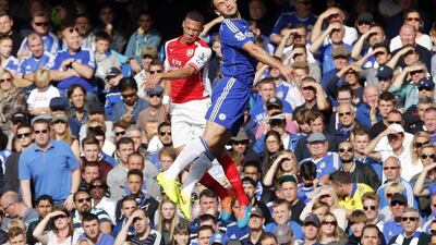 Right-back: Branislav Ivanovic, Chelsea. Continued his terrific start to the season by snuffing out Arsenal’s threat as Jose Mourinho’s team won a derby in emphatic fashion. (Photo: Eddie Keogh / Reuters)