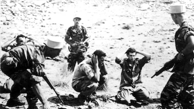 National Liberation Front prisoners are captured by the Foreign Legion