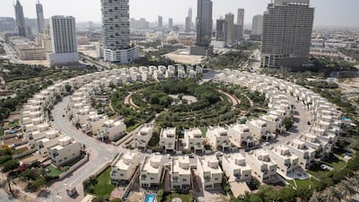 The Nakheel villas in Jumeirah Village Circle, another community thriving as families seek more value for money with their rent. Antonie Robertson / The National