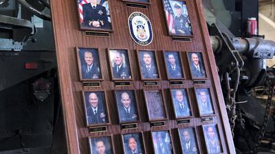 Women represent 20 per cent of sailors and three per cent of marines on board. The average crew member age is just 22