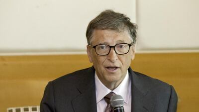 Bill Gates, the American philanthropist, says every child is at risk as long as polio still exists in the world. Jaime Puebla / The National