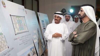 Mohammed bin Rashid visits the headquarters of the Sheikh Zayed Housing Programme. Wam