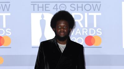 Michael Kiwanuka arrives at the Brit Awards 2020 at The O2 Arena on Tuesday, February 18, 2020 in London, England. Getty Images