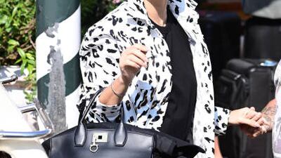 Model Adriana Lima arrives at the 78th Venice International Film Festival on August 31, 2021 in Venice, Italy. Getty Images