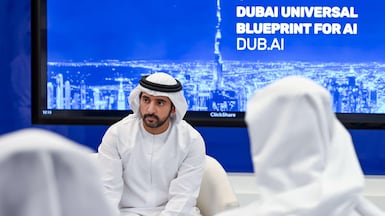 Sheikh Hamdan bin Mohammed has set out Dubai's plans to be at the forefront of AI adoption. Photo: Dubai Media Office