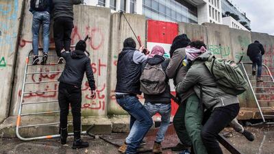 Pierre Aboujaoude's 'Tear it down', taken on February 10, 2020. Courtesy of the artist