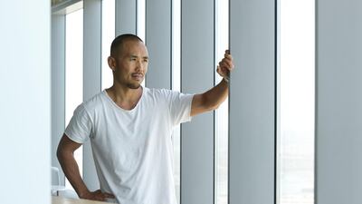 Bernard Lee, of GlassQube Coworking space, likes the proposals but wants to see the detail. Khushnum Bhandari for The National