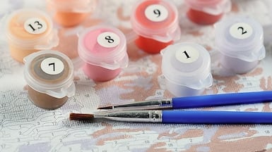 Paint by Numbers UAE delivers do-it-yourself painting kits. Photo: Paint By Numbers UAE