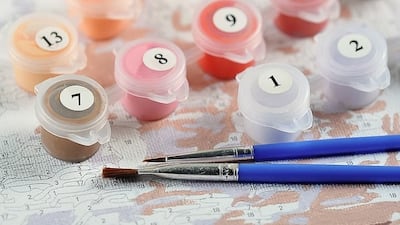 Paint by Numbers UAE delivers do-it-yourself painting kits. Photo: Paint By Numbers UAE