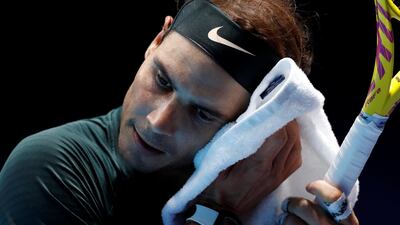 Spain's Rafael Nadal during his group stage match against Austria's Dominic Thiem. Reuters