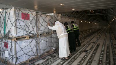 The UAE regularly sends aid to Gaza to help the Palestinian people. Reem Mohammed / The National