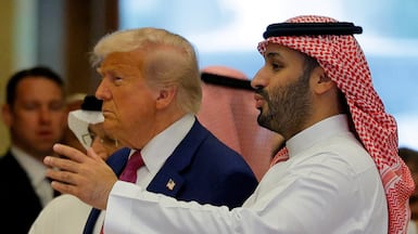Saudi Crown Prince Mohammed Bin Salman and US President Donald Trump in Riyadh. Reuters