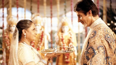 Amitabh Bachchan in 'Kabhi Khushi Kabhie Gham'. Courtesy Shutterstock