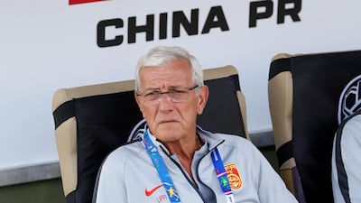 China manager Marcello Lippi on the sidelines. AP Photo