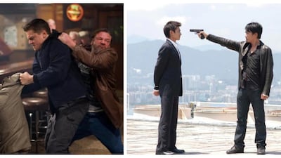‘The Departed’: Like Tarantino, director Martin Scorsese looked to Asia for the inspiration for his four-time Oscar-winning film. Based on the Hong Kong thriller ‘Infernal Affairs’ in which a police officer infiltrates a Triad gang, the Hollywood version starred big-hitters Leonardo DiCaprio, Matt Damon and Jack Nicholson. Courtesy Warner Bros., Alamy