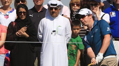 Rory McIlroy at the 2011 Dubai Desert Classic. He went on to win his first major, the 2011 US Open, just four months after this tournament. Ravindranath K / The National