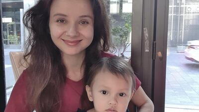 Alessya's white teddy was the original inspiration behind the social distancing bears. Courtesy of Healthy Little Secrets