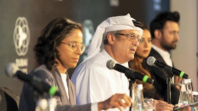 Emaar officials at the launch of the Dubai Stars at the Palace Downtown. Antonie Robertson / The National