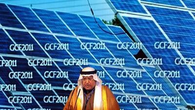 Hashim Yamani, the president of King Abdullah City for Atomic and Renewable Energy. Fayez Nureldine / AFP