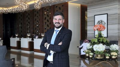 David Allan, cluster general manager of Radisson Blu Hotel, Dubai Waterfront, Radisson Blu Hotel, Dubai Canal View, and Radisson Resort Ras Al Khaimah Marjan Island, said hotel staff often face unusual requests from guests. Pawan Singh / The National