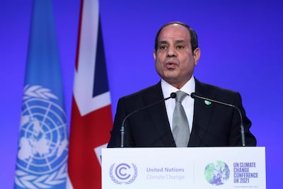 President Abdel Fattah El Sisi says Egypt has embarked on water conservation projects that will make the maximum use of the Nile’s water. AP