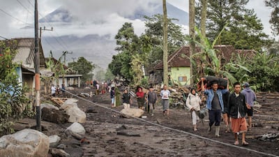 Ground covered in ash after a pyroclastic flow when Mount Semeru volcano erupted in Lumajang, East Java, Indonesia. AFP