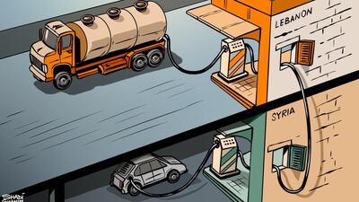 Our cartoonist's take on the rampant smuggling on the Lebanon-Syria border