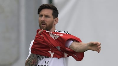 Argentina's forward Lionel Messi finds himself under pressure after their 1-1 draw against Iceland. Juan Mabromata / AFP