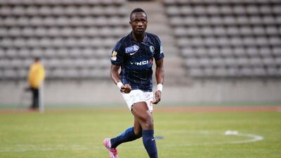 Bocundji Ca, Guinea-Bissau captain, shown here with his Ligue 1 club Paris FC in 2015. Nolwenn Le Gouic / AP