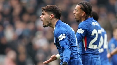 Pedro Neto of Chelsea reacts to a decision. Getty Images