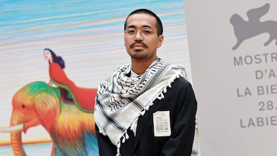 Director Neo Sora was among those who protested against the Gaza war during the film festival. Getty Images