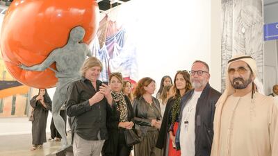 Sheikh Mohammed bin Rashid visited Art Dubai.