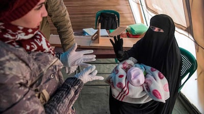 Medics at Al-Hol, which has been flooded with more than 25,000 displaced in recent weeks as military operations ramped up, do not have the capacity to treat severely malnourished children and must send them on to hospitals in Hasakeh an hour away. AFP