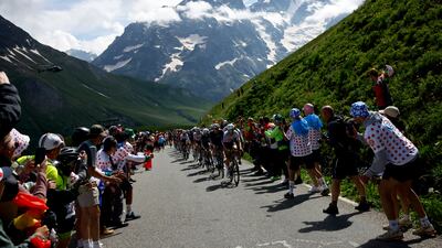 Team Visma-Lease a Bike's Jonas Vingegaard and UAE Team Emirates' Tadej Pogacar in action during Stage 4. Reuters