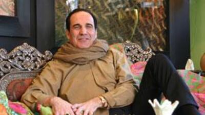 The furniture designer Carlo Rampazzi at his home in Ascona, Switzerland, says he would 'never do beige' decorating, even if one of his so-called important clients asked him to.