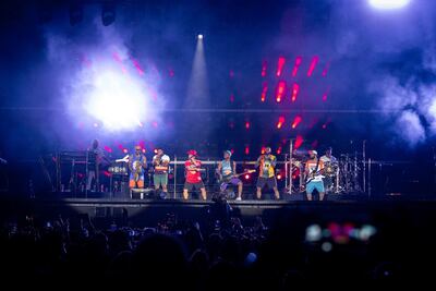 Mars played many of his most recognisable tracks during the show. Courtesy Flash Entertainment.