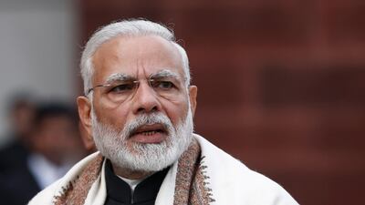 Indian Prime Minister Narendra Modi will travel to Ramallah on February 10, 2018 for talks with Palestinian President Mahmoud Abbas during the the first stop of a three-day Middle East tour. Adnan Abidi / Reuters