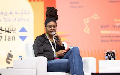 Nnedi Okorafor at the 2025 Sharjah Festival of African Literature. Photo: Sharjah Book Authority