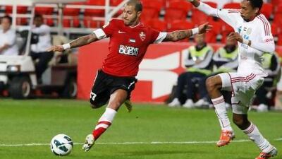Ricardo Quaresma, left, was able to work some of his magic in his first Pro League match for Al Ahli.