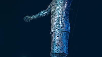 Manchester City FC unveils permanent statue of Club legend Vincent Kompany at the Etihad Stadium. Courtesy Manchester City FC