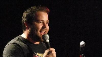 The comic Tiernan Douieb says his show Read Something, which he is performing at Edinburgh Fringe, has little bits about Syria and Gaza. Courtesy Tiernan Douieb